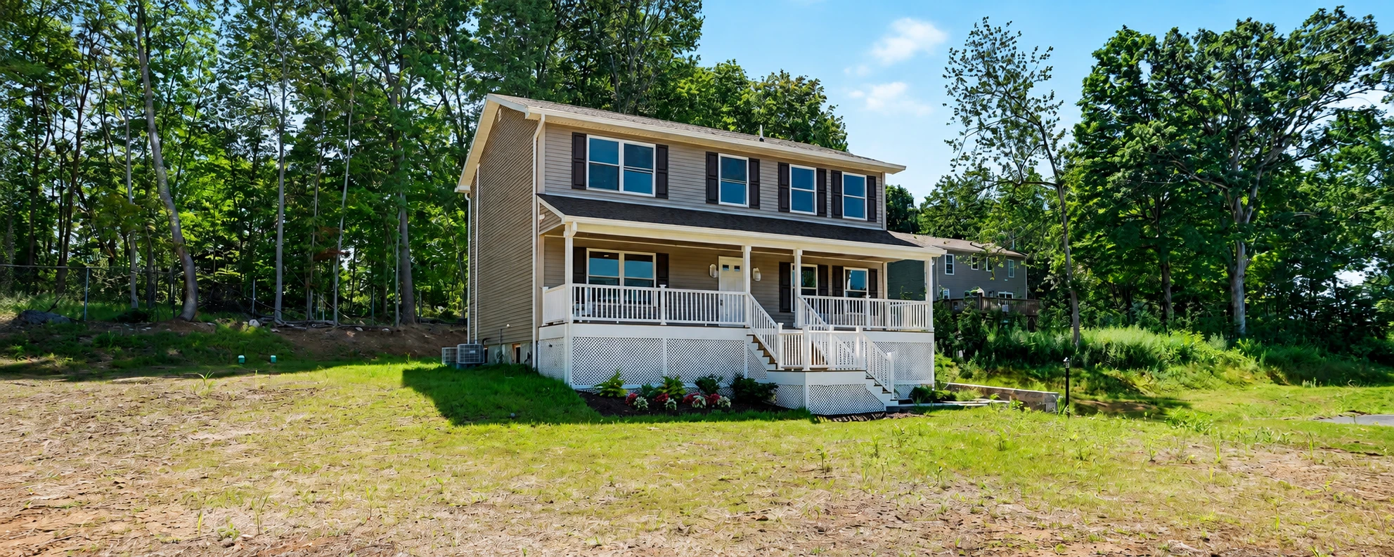 Custom modular home plan option for a Hudson Valley lot